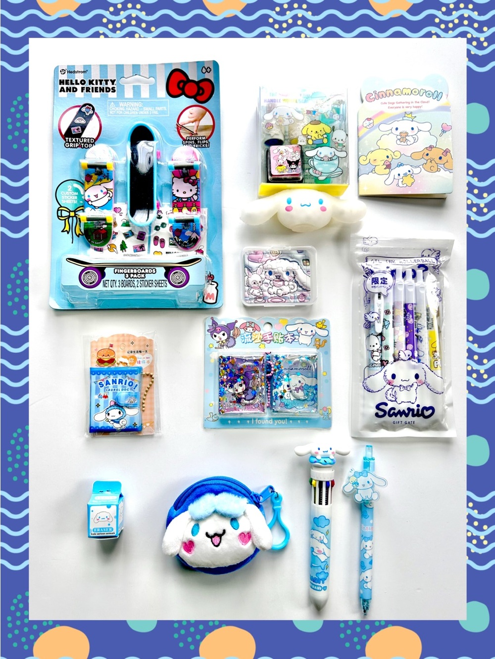 🩵(CIN337) Cinnamoroll Adorable 12-Piece Mini Fun Bundle!